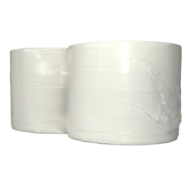 Industrierollen cellulose wit 2-laags 380mtr x 24cm 2rol