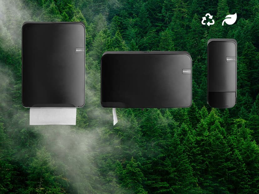 Dispensers van gerycled materiaal